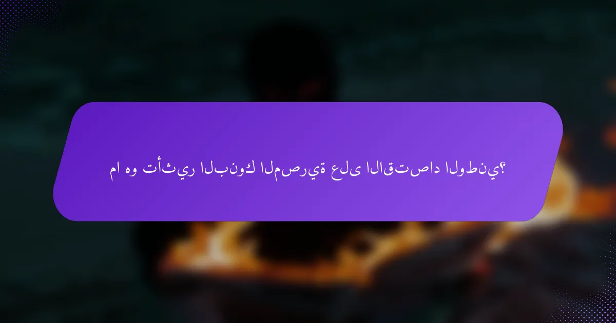 ما هو تأثير البنوك المصرية على الاقتصاد الوطني؟